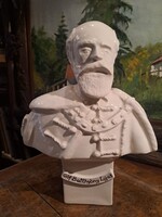 GRÓF BATTHYÁNY LAJOS KERÁMIA MELLSZOBOR ,BÜSZT