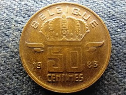 Belgium I. Baldvin (1951-1993) 50 centime (francia szöveg) 1983