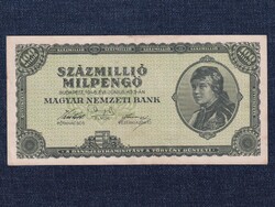 Háború utáni inflációs sorozat (1945-1946) 100 millió Milpengő bankjegy 1946