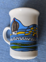 Porcelán pohár Gaudi mintával számozott