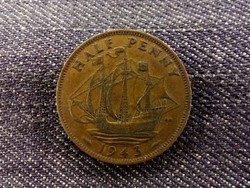 Anglia VI. György 1/2 Penny 1943