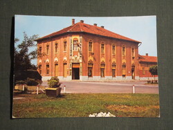 Képeslap,Gyoma,Gyomaendrőd,Béke szálló,étterem látkép,részlet, 1976-