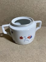 Régi Zsolnay porcelán cukortartó. 3593