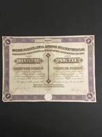 Magyar Kender-, Len- és Jutaipari Részvénytársaság Részvény 1926.