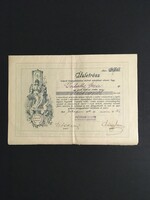 Esztergomi Hangya Fogyasztási és Értékesítő Szövetkezet Üzletrész 1926.