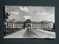 Képeslap,Gödöllő,Agrártudományi egyetem,Kálmán herceg szobor,park látkép,részlet, 1959-