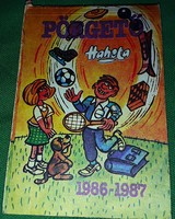 1986 -87- Iskolaévad PAJTÁS - HAHOTA PÖRGETŐ ZSEB / ÉVKÖNYV humoros kultusz gyermek KIADVÁNY KÖNYV