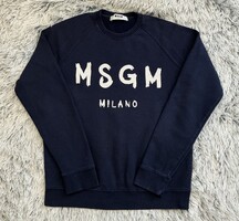 MSGM Milano sötétkék színű férfi pulóver  S méret