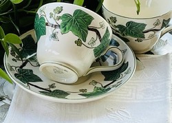 Wedgwood  Napoleon Ivy teás csésze + alátét tányér...