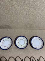 Old Vienna porcelain cup coasters, set of 3. 3659