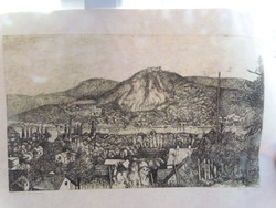 Csisztu Mihály 1933-2008 grafikus műhelye, rézkarc-papír  / Budapest