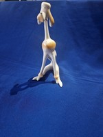 Art deco stílusú Hollóházi porcelán uszkár, sérült