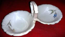 Antik 1939. német szecessziós TIELSCH - ALTWASSER porcelán sótartó 16 x 8 x 4 cm a képek szerint