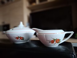 Alba Iulia art deco porcelán levesestál és szószostál együtt