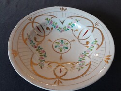 Sváb 110-20 éves lakodalmi kézzel festett  falra akasztható porcelán tányér