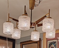 MID century 6 égős csillár