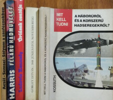 Katonai témájú könyvcsomag (5 kötet) - Aczél János-Semsei Jenő - Görgey István - John Harris - Ludovic Kennedy - Serfőző László-Nagy István György-Szentesi György