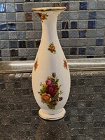 Royal Albert old country roses porcelán váza 19 cm magas