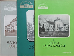 A Sárospataki Kollégium + A péceli Ráday-kastély + Zsámbék (3 kötet, Műemlékeink sorozat) - Tombor Ilona, Zsindely Endre, Román János