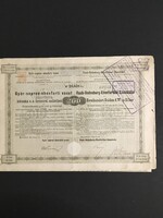 Győr-Sopron-Ebenfurti Vasút Részvény 1876.