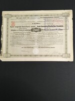 Győr-Sopron-Ebenfurti Vasút Részvény 1876.