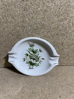Hollóházi porcelán hamutartó, régi, 12 x 10 cm-es. 3446