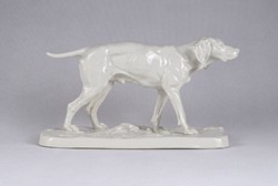 1T503 Pierre-Jules Mene francia porcelán vadászkutya vizsla szobor 1843