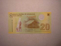 Nicaragua - 20 Cordobas 2007 UNC polymer