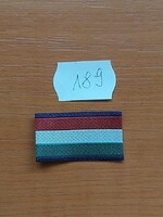 MH NEMZETI SZÍNŰ ZÁSZLÓ SZALAG FELVARRÓS KÉK SZEGÉLY 3,5 X 2 cm 189.