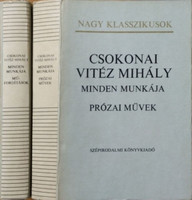 Csokonai Vitéz Mihály minden munkája - Műfordítások + Prózai művek (2 kötet) - Csokonai Vitéz Mihály
