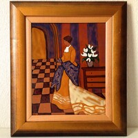 FEHÉR KORNÉLIA TŰZZOMÁNC KÉP - "VÁRAKOZÁS"