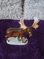 Bad Schandau német porcelán jávorszarvas