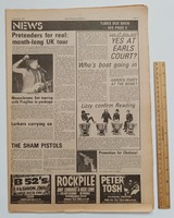 New Musical Express NME 1979/6/23 Dire Straits Who Hagen Sex Pistols Cramps Tourists Fripp R Palmer