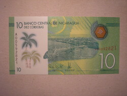 Nicaragua - 10 Cordobas 2015 UNC polymer