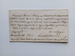 ZA601.7 Ajánlólevél Boros Béni (Arad) vasúti igazgató részére - Csathó Aurél -  1892  Kökényesy