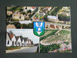 Képeslap,Hajós,Pincefalu,mozaik,Érseki vadászkastély,templom,gyermekotthon látkép,részlet, 2003-