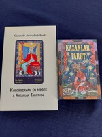 Kazanlár tarot kártya és könyv