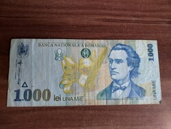 Románia, 1000 Lei, Lej, 1998-as kiadás