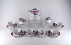 1U762 Régi retro Hollóházi porcelán teáskészlet hat személyes