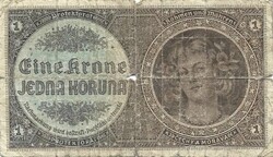1 korun korona koruna krone 1940 Cseh Morva Protektorátus