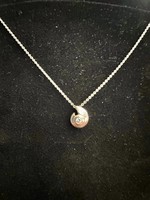 Arany nyaklánc medállal Brill 0,25ct