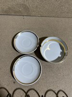 Zsolnay porcelán tálak,11x4 ,11fi cm-esek. 3 db. 3489