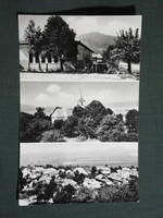 Képeslap,Hont,mozaik,tanácsháza,templom,falu látkép,részlet, 1963-