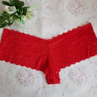 Új, 2XL-3XL / 52-54-es méretű, egyedi készítésű francia csipke bugyi, fehérnemű