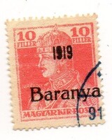 Bélyeg: Baranya Szerb megszállás.