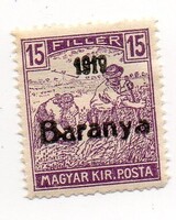 Bélyeg: Baranya Szerb megszállás.