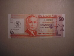 Fülöp-szigetek - 50 Piso 2013 UNC 50 éves a Trinity Egyetem emlékkiadás