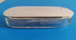 Silver toiletry holder