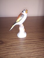 Aquincum porcelán madár. 10,4 cm. Hibátlan. Jelzett