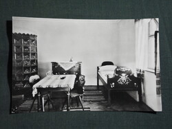 Képeslap,Hortobágy,Csárda Magyar szobája látkép,részlet, 1963-